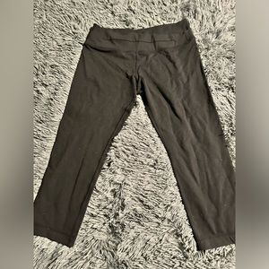 Lululemon Yoga‎ Pant Leggings Size Womens 8 Black Crossover Waist Band